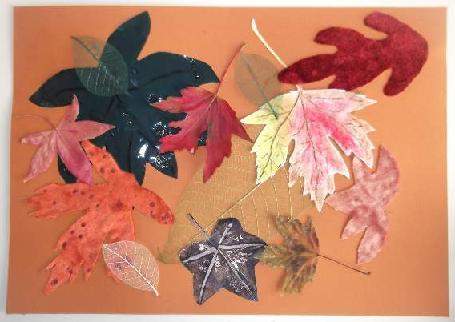 A Leaf Collage For Kids Art