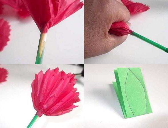 Tissue Paper Flower Tutorial