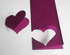 make a mini heart card