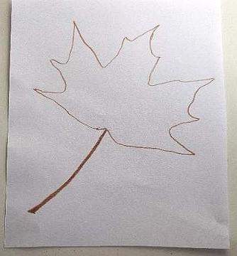 outline of leaf